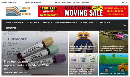 island social trends, main page