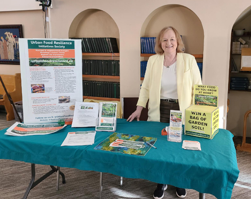 Mary P Brooke, Urban Food Resilience, booth